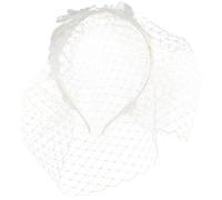 Healeved Fascinator Da Festa Del Tè Cerchietto In Pizzo A Rete Velo Da Sposa Velo Cerchietto Accessori Per La Sposa