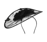 Healeved Fascinators Cerchietto: Elegante Copricapo da Tea Party con Piume e Rete - Elegante Cappello da Sposa con Fascinators su Cerchietto per Donne, Feste di Nozze - Ornamento per Capelli