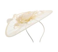 Healeved Fascinators Cerchietto: Elegante Copricapo da Tea Party con Piume e Rete - Elegante Cappello da Sposa con Fascinators su Cerchietto per Donne, Feste di Nozze - Ornamento per Capelli