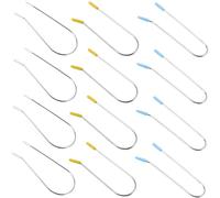 Healeved Fermagli Per Bigodini Caldi 24 Pezzi in Acciaio Resistente Set Multi-dimensione 1,9-3,8 Cm Morsetti a Rullo Per Chioma Ricci Styling Casalingo Donne Uomini