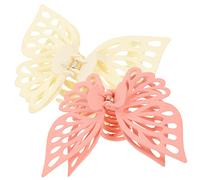 Healeved Fermagli Per Chioma a Farfalla Opachi Grandi, Set Da 2 Pezzi, Accessori Per Chioma Resistenti Per Donna, Mollette Per Trucchi, Pulizie e Sport Quotidiani