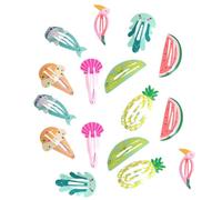Healeved Fermagli per Chioma Adorabili e Semplici Accessori per Chioma Stili multipli 16 Pezzi in Lega Design Animale e Frutta per Acconciature Fai da Te Stili multipli per Bambine e Amiche a Scuola