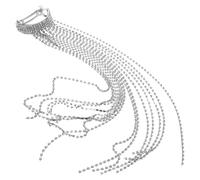 Healeved Fermaglio per Capelli Catena di Strass e Nappa Accessorio per Trecce Dreadlock e Cerchietti Design Contemporaneo per Capelli