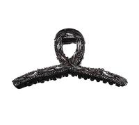 Healeved Fermaglio Per Chioma Strass e Pinza Per Chioma Fermaglio Da Donna Colore Grigio Scuro Dimensioni Medie Accessorio Elegante Per Madri e Ragazze