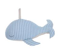 Healeved Fermaporta a Forma di Balena Cartone Animato Blu Scuro, Paraspifferi Decorativo per Porte Antivento per Interni, Fermaporta Kawaii e Paraurti per Protezione Pavimenti e Porte