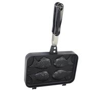 Healeved Fish Shaped Cake Waffle Maker Nonstick Pan With Long Handle For Japanese Taiyaki Pancakes And Creative Home Baking