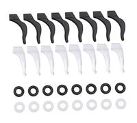 Healeved Ganci Per Occhiali in Silicone Per Gambe Catena Per Occhiali Ferma Montatura Antiscivolo Nero/bianco Per Uso Quotidiano Allaperto