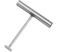 Healeved Gancio Solleva Tombino in Acciaio Inox Resistente Superficie Liscia, Attrezzo Professionale per Sollevare e Rimuovere Chiusini in Ambienti Industriali