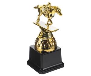 Healeved Golden Horse Racing, Coppa del in plastica con Base Nera | Coppa per il del Derby, premio per cavalli con base per la collezione di souvenir delle corse all'aperto.