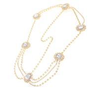 Healeved Head Chain Gioielli Sposa con Decorazione per Cerimonia e Accessorio Vintage per Donne e Ragazze per Matrimonio e Comunione