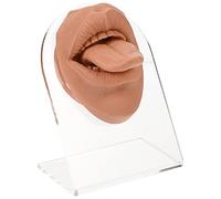 Healeved in Silicone Per Piercing Finto Simulazione Bocca Flessibile Set Per Pratica Piercing Colore Caffè Parte Del Per Dimostrazione Didattica
