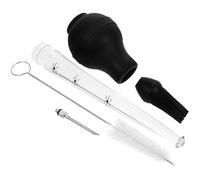 Healeved Iniettore per Marinata Tacchino in Acciaio Inox e Silicone Aroma, Strumento per Spezie e Barbecue, Adatto per Carne e Arrosti di Pollo e Oca