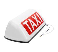Healeved Insegna Taxi a LED Adesivo per Tetto Auto Luce Segnaletica Taxi Bianca Lampada LED Accensione Immediata e Montaggio Pratico