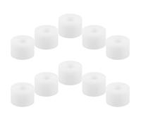 Healeved Kit 10 Pezzi Boccole Ammortizzatori Bianchi per Skateboard e Pattini a Rotelle Accessori Poliuretano Antiurto per Longboard Ricambio per Sport all’Aperto