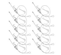 Healeved Kit 12 Ganci Regolabili per Appendere Quadri Filo D’acciaio 0,5 M, Supporto Stabile per Cornici Pesanti, Accessori per Esposizione Artistica e Gallerie Metodo di Sospensione