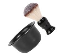 Healeved Kit da Barba Uomo Pennello e Ciotola in Abs per Creare Schiuma Ricca e Cura della Barba, Set Completo per Rasatura e Pulizia Quotidiana