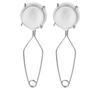 Healeved Kit Fusione Metalli 6 Pezzi Crogiolo Ceramico Piccolo, Pinze per Crogiolo in Metallo Resistenti alla Corrosione, Accessori da Laboratorio Leggeri per Forno e Microonde, Strumenti