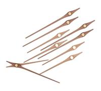 Healeved Kit Lancette Orologio in Legno Massello di Noce 5 Pezzi Tubo in Rame, Accessori di Ricambio per Orologi da Parete Fai da Te, Adatto per Orologi da 12 Pollici, per Riparazione