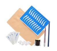 Healeved Kit Microblading Rosa Con Penna Manuale Punta Rotonda Completo Per Sopracciglia Eyeliner e Ricostruzione Cicatrici Strumento Pratico e Confortevole Per Trucco Permanente