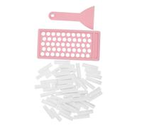 Healeved Kit per Creazione Balsamo Labbra con Tubi Refillabili Trasparenti Vassoio di Riempimento e Spatola in PP Resistente Compatibile con Diverse Dimensioni e Marchi