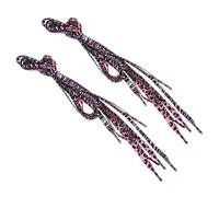 Healeved Lacci Piatti per Scarpe da Ginnastica Zebrate, Doppio Set in Poliestere Resistente, Accessori per Scarpe Casual da Esterno, Lunghezza 120 Cm, Adatti per Sneakers e Mocassini