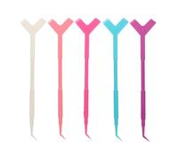 Healeved Lash Lift Brush Y a Forma di Pettine e Scovolino, Set 50 Pezzi in ABS Riutilizzabili per Estensione Ciglia Femminile in Saloni e Casa Colore Casuale
