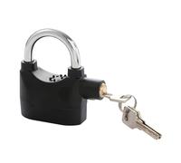 Healeved Lucchetto Antifurto con Sirena per Veicoli a Due Ruote in Lega di Alluminio Nero, Serratura Antiruggine con Nucleo Antimanomissione, Blocca Freno a Disco per Scooter e Veicoli