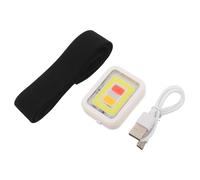 Healeved Luce da Corsa Ricaricabile Clip a Mani Libere, Luce LED ad Alta visibilità Beige per Jogging Notturno, Ciclismo e attività Outdoor, Torcia Sicurezza Multifunzione per Corridori