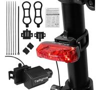 Healeved Luce Posteriore per Bicicletta LED ad Alta Luminosità, Design Moderno e Compatto in Plastica Tecnica, per Sicurezza nelle Corse Notturne