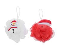 Healeved Luffa Da Bagno Di Natale Pupazzo Di Neve Di Babbo Natale Spugna Doccia Luffa Da Bagno Per Bambini Luffa Per Del Simpatico Cartone Animato Per Bambini Luffa Spugne