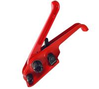 Healeved Macchina Manuale per Tendire Reggia in Plastica Pe, Leggera e Portatile, per Imballaggi a Casa e Cassetti da Scrivania, Colore Rosso