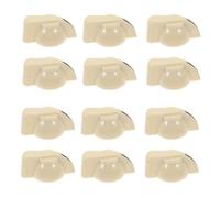 Healeved Manopole di Controllo del Potenziometro per Chitarra 12 Pezzi Beige, Tappi per Volume e Tono per Strumenti a Corda, Resistenti e Facili da Sostituire per Accessori Professionali