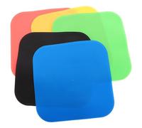 Healeved Marcatori di Allenamento Calcio Antiscivolo 5 Pezzi Quadrati 23 Cm Colori Vivaci per Esercizi Sportivi e Allenamenti di Precisione su Campi e Pavimenti