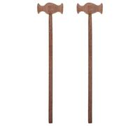Healeved Martello per massaggio manuale da 2 pezzi: bastone massaggiatore in legno per massaggio a percussione portatile per il rilassamento di tutto il corpo, strumento per la terapia in legno