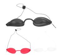 Healeved Maschera Oscurante Per Gli Occhi Protettiva 3 Pezzi Fasce Regolabili, Protezione Occhi Per Salone, Vacanza e Relax, Per Letto e Della Pelle