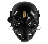 Healeved Maschera Tradizionale Giapponese Tengu Full Face per Cosplay Samurai e Carnevale Decorativa per Feste e Spettacoli Teatrali Accessorio Autentico per Maschere da Ballo e Costume