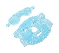 Healeved Maschera Viso in Gel Rinfrescante e Impacco Freddo per Occhi, Set in Pvc Sicuro Riutilizzabile, Lenitiva e Termoterapia per Relax Viso e Sollievo Tensione, per Uso Quotidiano