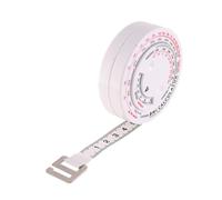 Healeved Metro a Nastro Bmi 1,5 m in Plastica Rotondo, Calcolatore Imc Portatile Per Misurazioni Precise Della Vita e Del Grasso Corporeo, Monitoraggio Salute e Fitness Domestico o in Viaggio