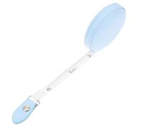 Healeved Metro a Nastro in Pelle PU 15 M Piccolo e Portatile Avvolgimento Automatico Metro Pratico per Misurazione del Corpo da Sartoria Leggero e Compatto per Uso Domestico e in