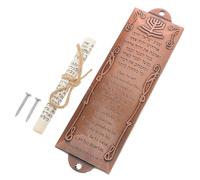 Healeved Mezuzah Decorativa per Porta in Lega Marrone, Facile da Installare e Resistente, per Decorazioni del Patrimonio Ispanico in Casa, Elegante e Unica