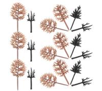 Healeved Mini Alberi Modello Misti 3 CM per Diorama e Micro Paesaggi Alberi Finti in Plastica Resistente per Modellismo Ferroviario Forniture Creative per Tavoli da Sabbia e Spazi Verdi