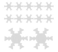 Healeved Mini Fermacampioni a Forma di Fiocco di Neve in Metallo Robusto 300 Pezzi 16X14Mm per Lavori di Carta Fai da Te Decorazioni Natalizie e Progetti Artigianali Scuola