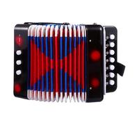 Healeved Mini Fisarmonica Giocattolo Educativa per Dai 3 Anni, Strumento Musicale Professionale per Principianti, Pratica la Fisarmonica Design Compatto Nero per Studio e Divertimento