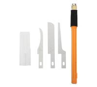 Healeved Mini Seghetto Manuale Strumenti Affidabili e Stabili per Modellismo Set in Acciaio Legato Argento 3 Lame e 1 Manico per Artigianato e Fai da Te