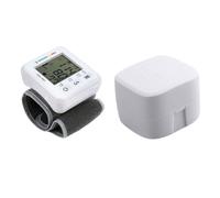 Healeved Misuratore Pressione Sanguigna Digitale Da Polso Portatile, Sfigmomanometro Elettronico Automatico Display Risultati Pressione Alta, Bassa e Impulso, Per Casa, Viaggio e Anziani, Set Compatto