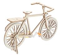 Healeved Modello di Bici D’Epoca in Legno Fai da Te Mini Decorazione Ornamentale per Bici da Tavolo Piccolo Ornamento Artigianale per Arredamento Soggiorno e Ufficio