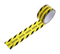 Healeved Nastro Adesivo di Avvertimento Giallo e Nero 48 CM X 250 M Adesivo Potente e Superficie Antiscivolo per Pavimenti Pareti e Macchinari in Ambienti Industriali e Cantieri