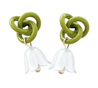 Healeved Orecchini Donna a Goccia Leggeri ed Eleganti Design Floreale Convallaria Accessorio Raffinato per Utilizzo Quotidiano e Occasioni Speciali