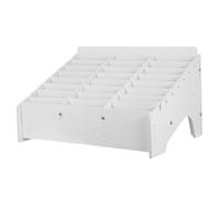 Healeved Organizer da Scrivania in Legno 24 Scomparti per Cellulare e Calcolatrice Supporto Multi-Telefono per Aula Ufficio e Sala Riunioni Scatola Portaoggetti per Gestione Dispositivi