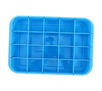Healeved Organizer Medicinali Blu in Plastico Scomparti Divisi e Bordi Rialzati per Gestione Pillole e Flussi di Lavoro Standardizzati in Ambito Clinico e Ward Supply